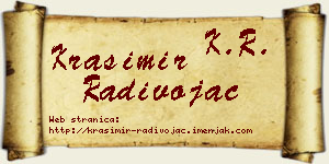 Krasimir Radivojac vizit kartica